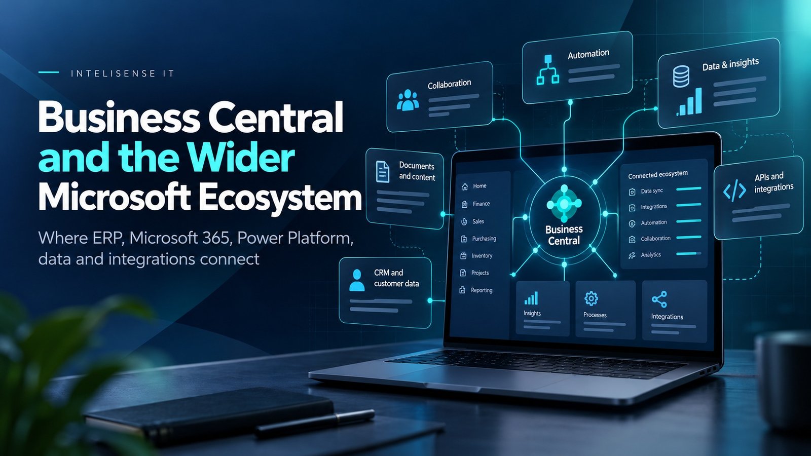 How Business Central connects with Microsoft 365, Power Platform, Dataverse and the wider Microsoft ecosystem.